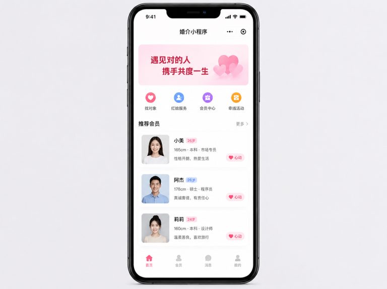 叶集区婚介所管理小程序
